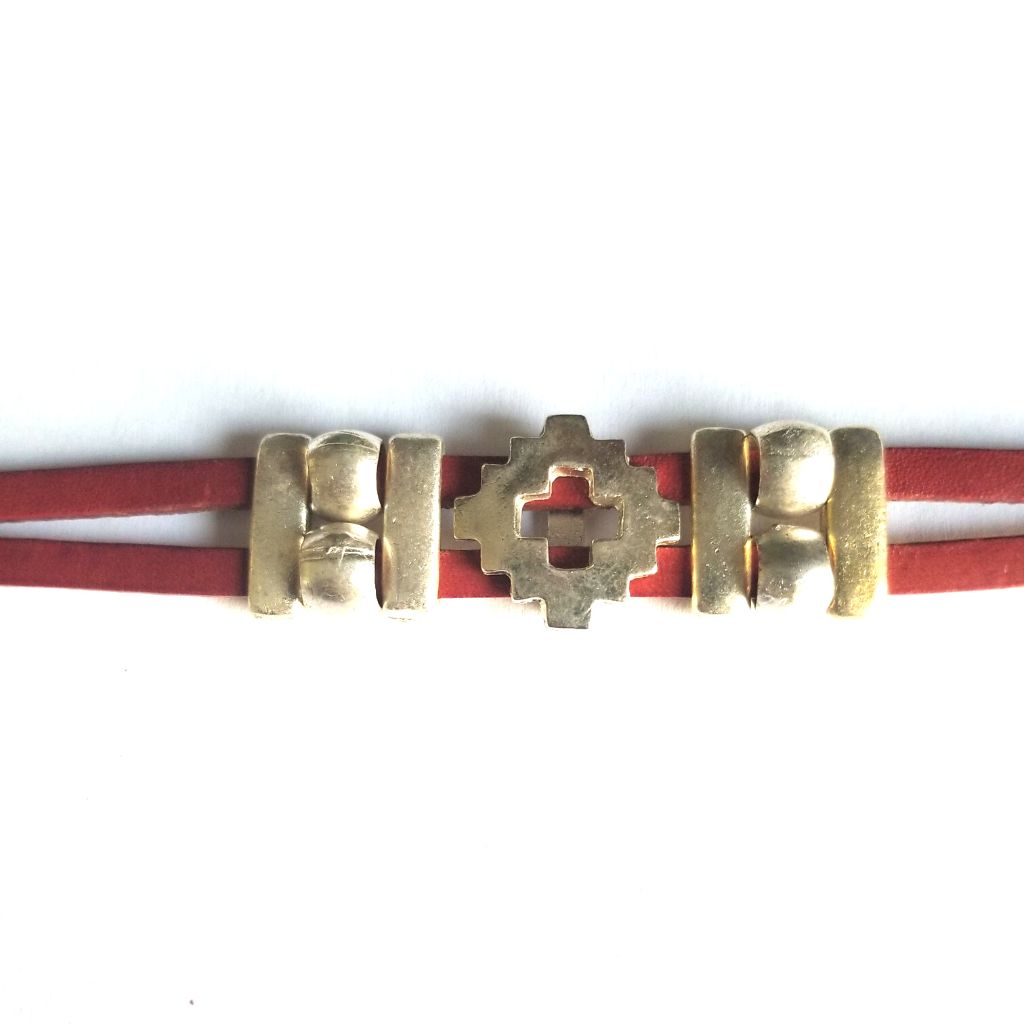 Pampa Cross Leather Bracelet