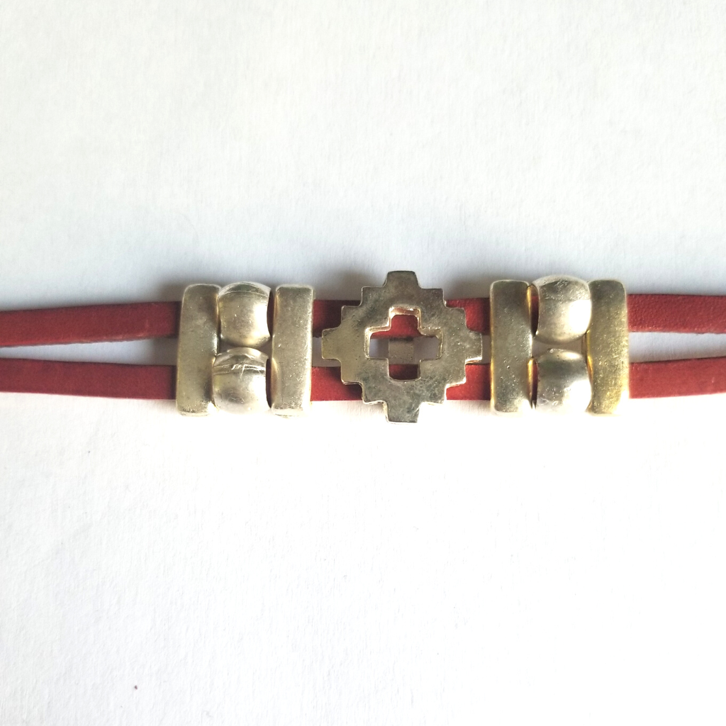 Pampa Cross Leather Bracelet